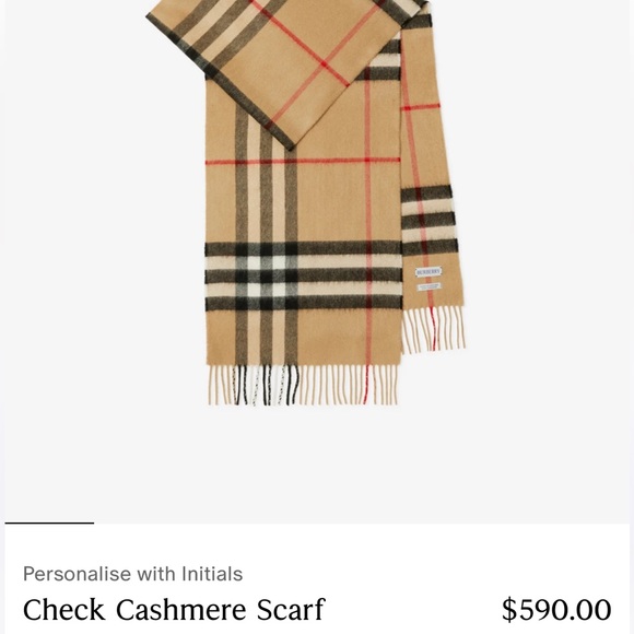 Authentic Burberry Preloved Cashmere Scarf 🧣 - Picture 5 of 12